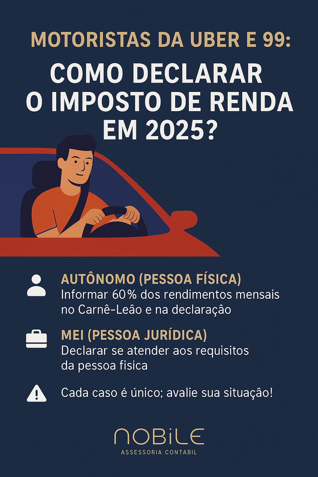 Motoristas da Uber e 99: Como Declarar o Imposto de Renda em 2025?