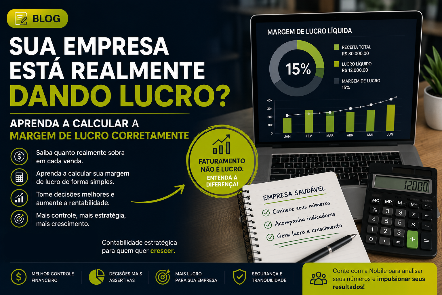 Sua empresa está realmente dando lucro? Aprenda a calcular a margem de lucro corretamente